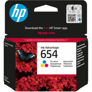 HP 654 Tri-Color Original Ink Advantage Cartridge