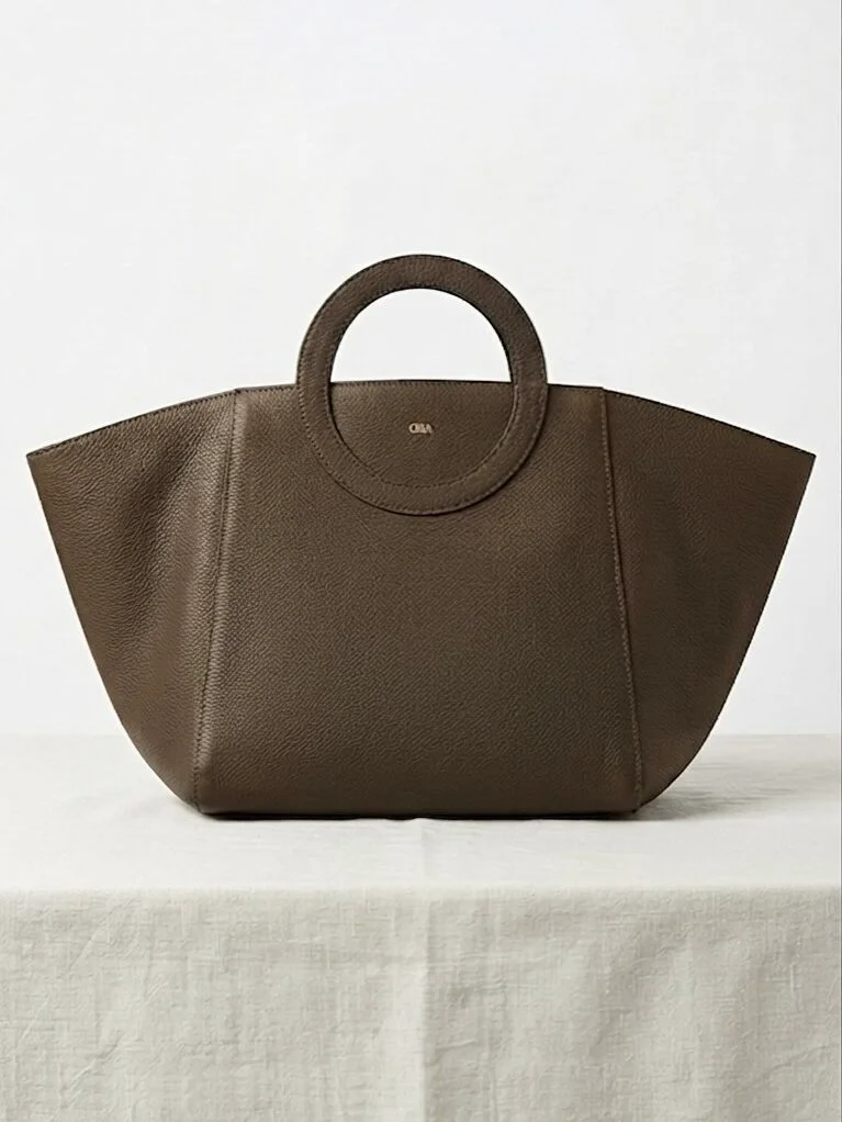 Ora Nola Oversized Convertible Side Gussets Brown bag